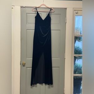 Windsor Black Velvet Maxi Dress